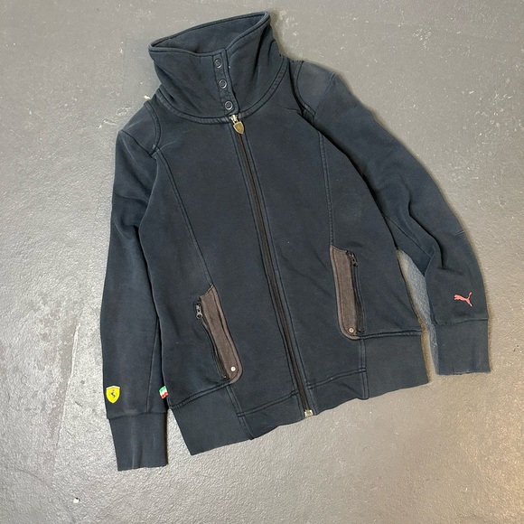 Puma x Ferrari Black Lightweight Jacket - Picture 1 of 10